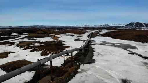 Oil pipeline in Arctic