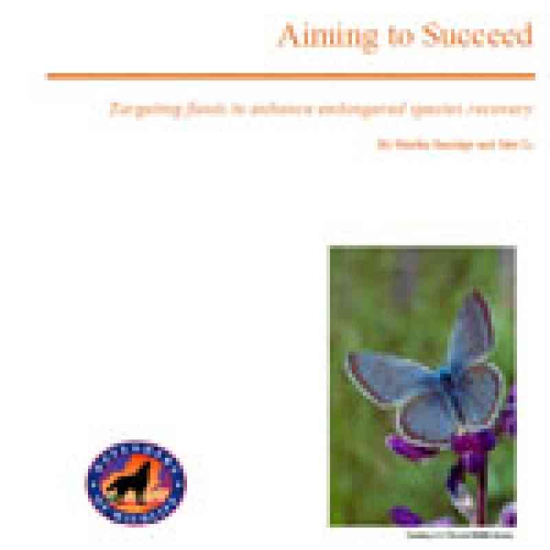 Aiming to Succeed: Targeting funds to enhance endangered species recovery